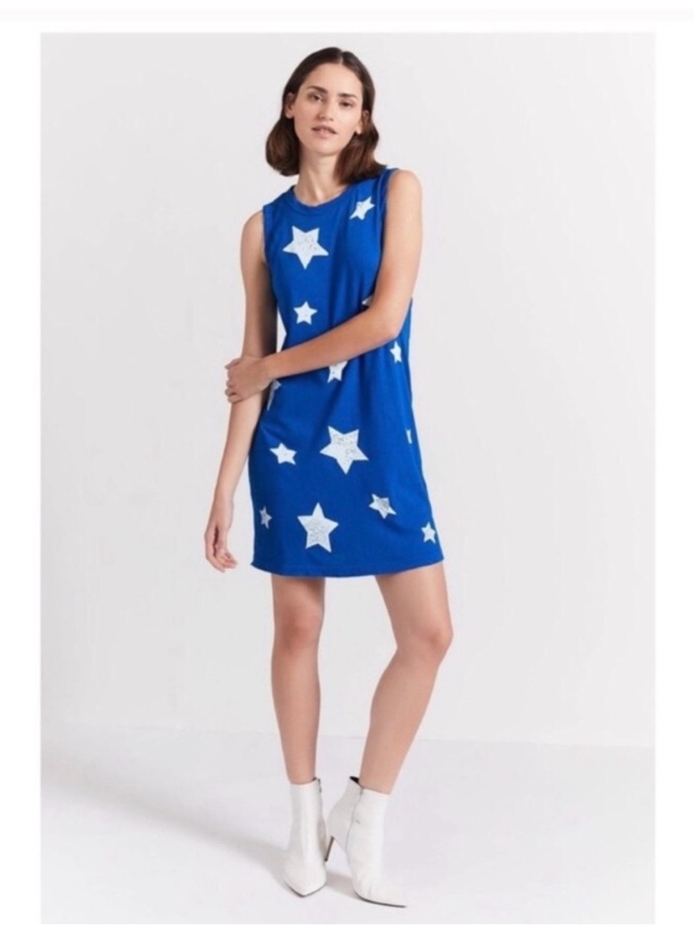 Current Elliott The Muscle Star print 100% Cotton dress